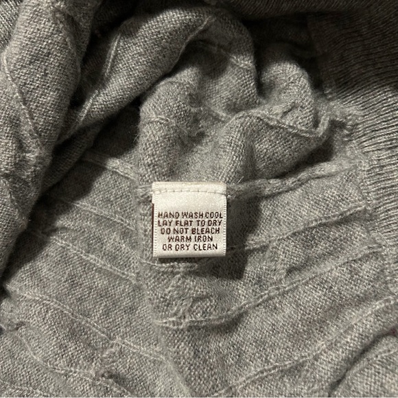 Peter Millar Sweater Cable Knit Cashmere Wool Luxe Blend Grey Mens XXL - Picture 4 of 5